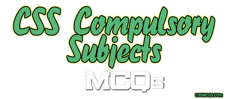CSS Compulsory Subjects MCQs banner
