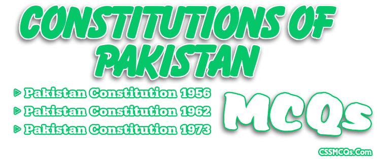 Constitutions of Pakistan MCQs designed logo