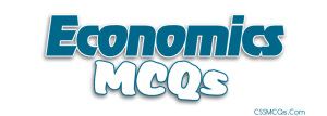 Economics MCQs design logo by CSSMCQs