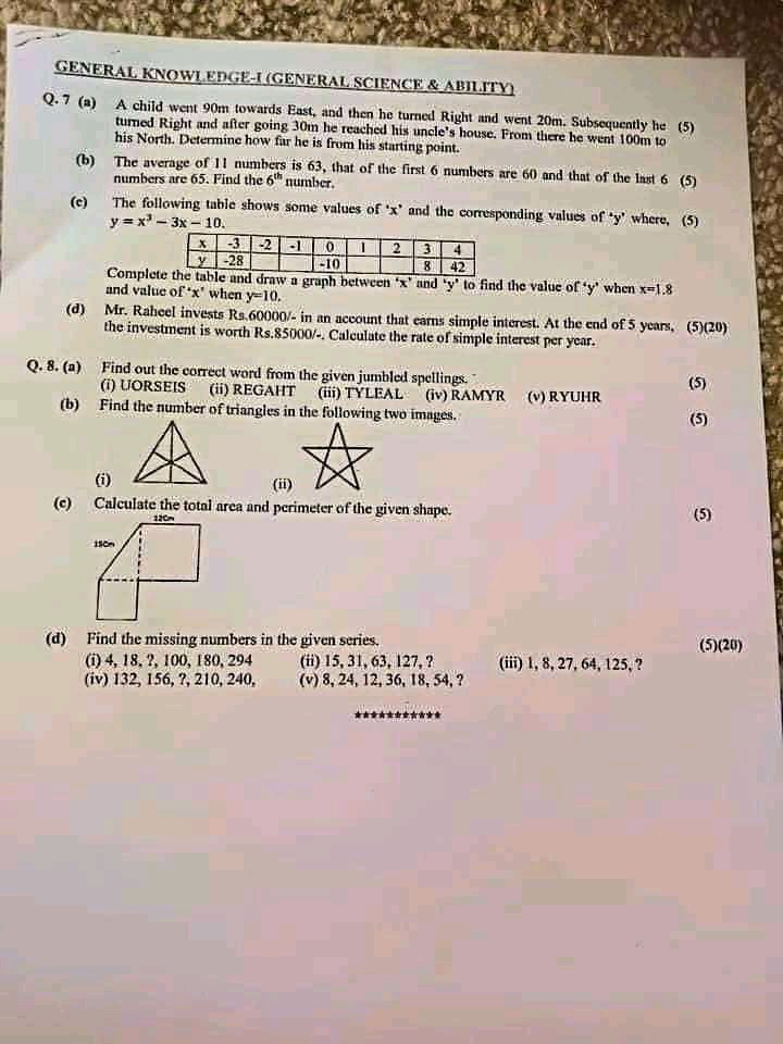 page 2 of General Science And Ability CSS Paper 2021